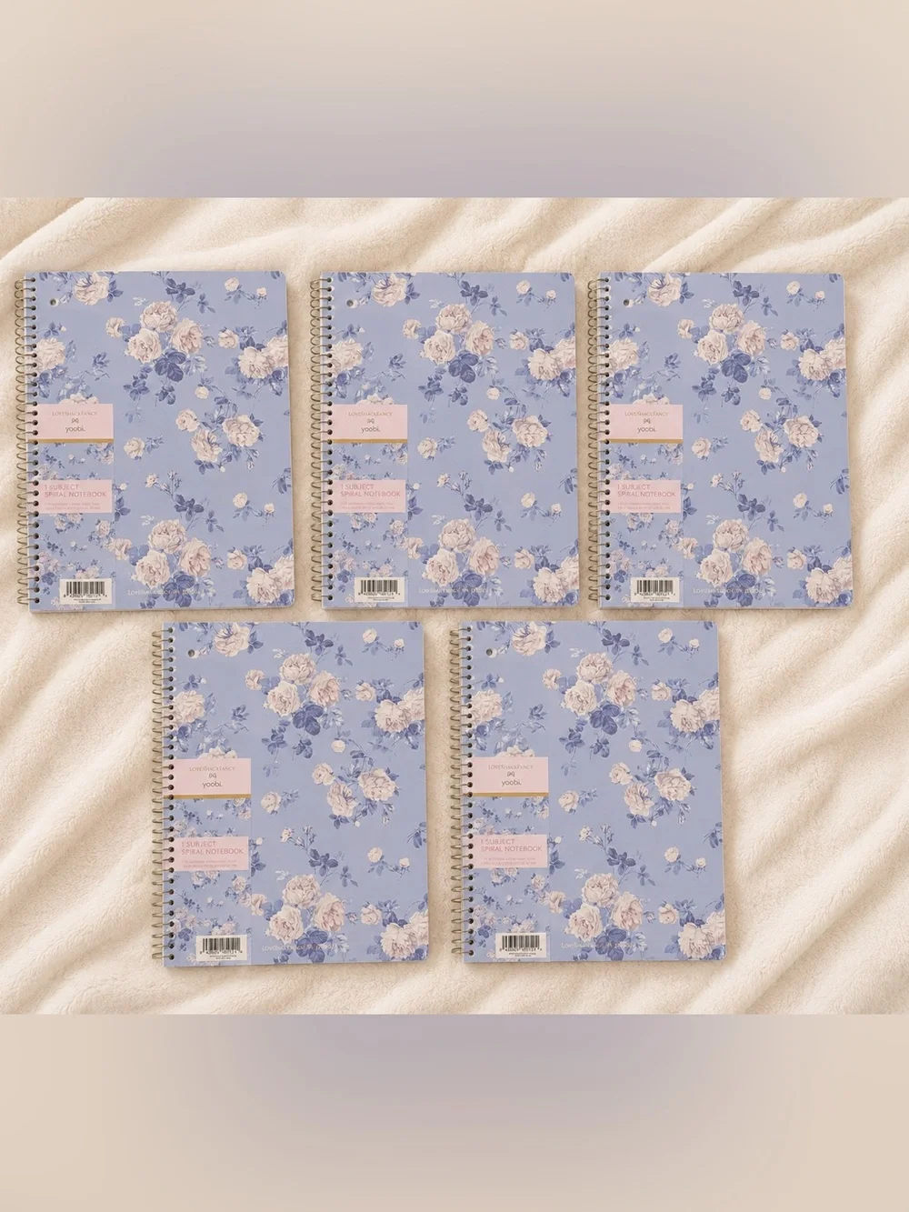 Love Shack Fancy 5 Pack Spiral Notebooks 1 Subject